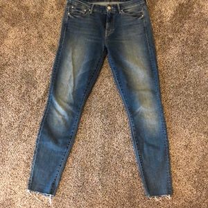 Mother Looker Ankle Fray jeans